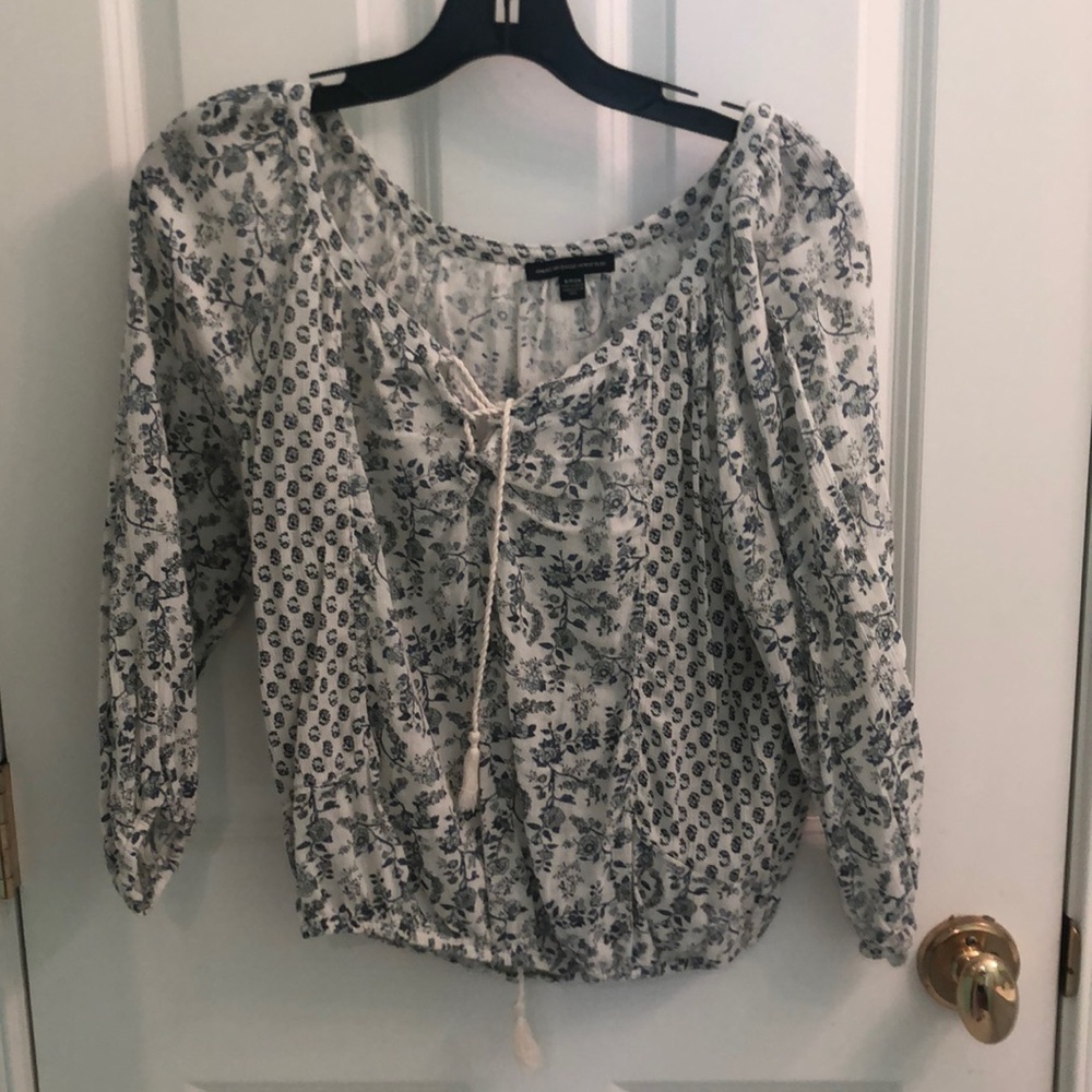 Peasant floral top